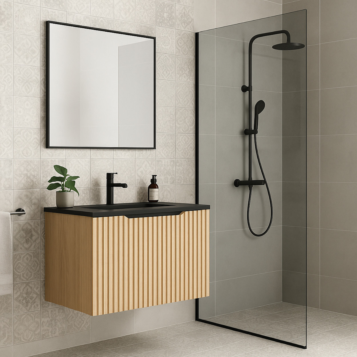 Wiesbaden Ribbella Badmeubel compleet 80cm